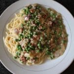 pasta i flødesauce med bacon