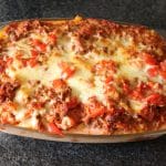 a casserole in a glass dish